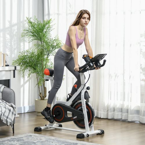 8kg Flywheel Exercise Bike w/ Adjustable Height/Resistance LCD Monitor HOMCOM