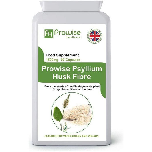 Psyllium Husks 750mg x 90 Capsules by Prowise Healthcare